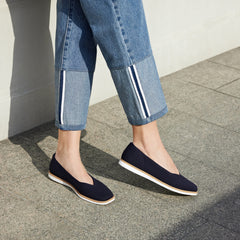 Square-Toe All-Day Standing Flats (Mabel)