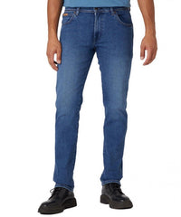 Wrangler Texas Slim Męskie Spodnie Jeansowe Cool Shade W12SYLZ88 112330697