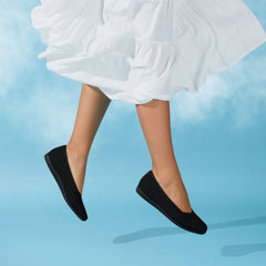 Lightweight Square-Toe V-Cut Flats (Margot Walker)