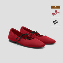 3 Laces Included Square-Toe Lace-Up Mary Janes (Miley)